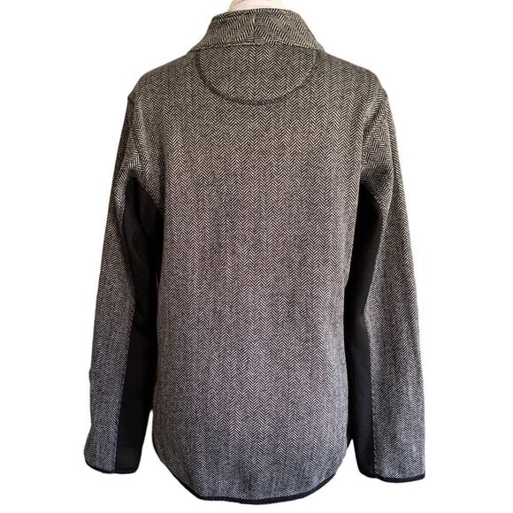 Marc New York Small Chevron Pattern Zip Up Jacket Stretch Panel Sz M - Picture 2 of 7